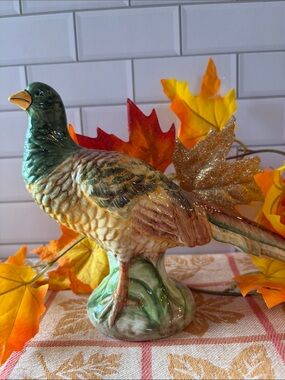 Chelsea House Rare Hand Painted Pheasant Italian Art